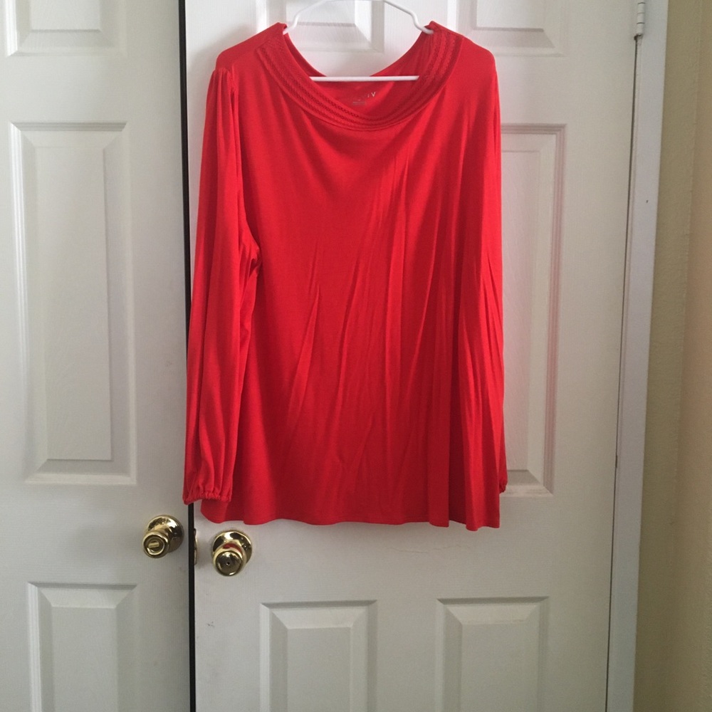 Red blouse